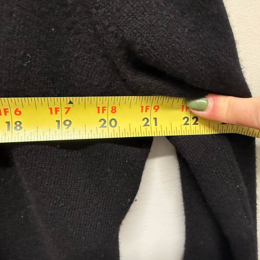 J.Crew Women's Italian Cashmere Side-Slit Tunic in Black - Picture 8 of 10